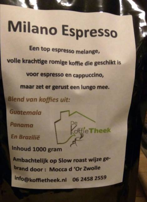 Milano Espresso onze trots